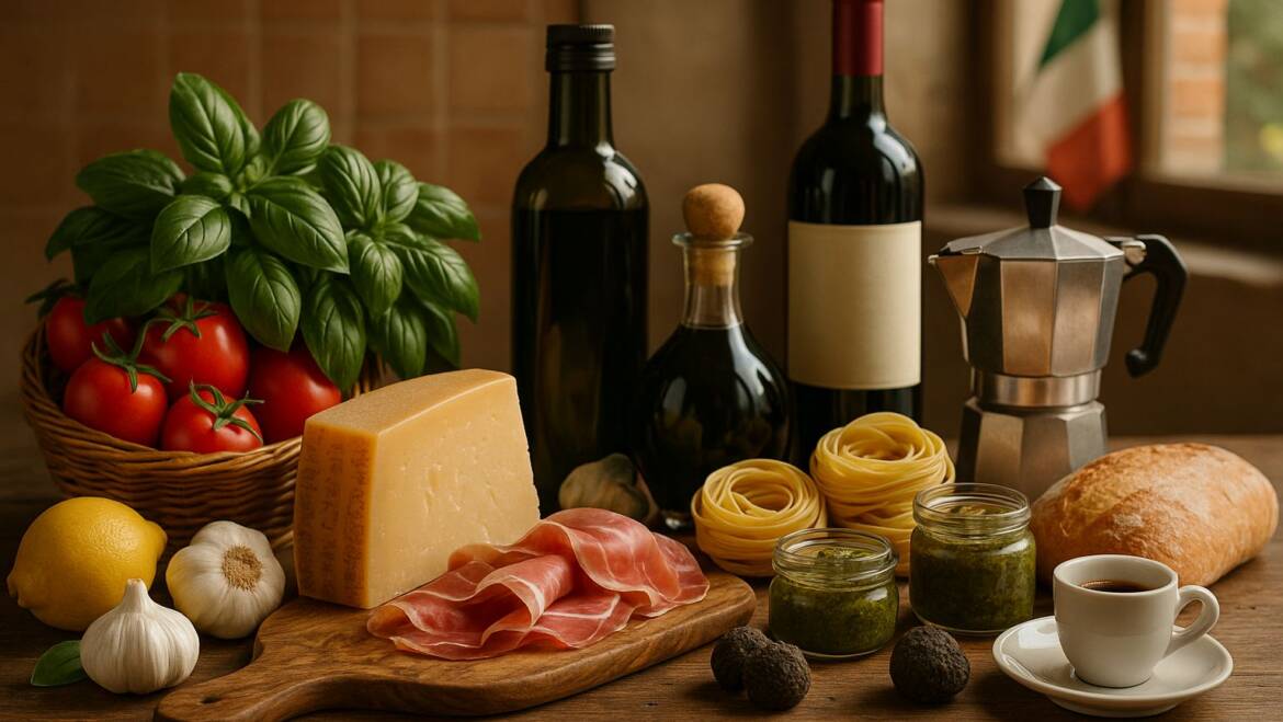 Selection of Italian products